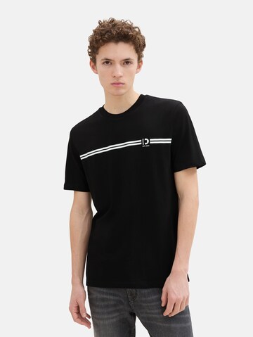 TOM TAILOR DENIM - Camisa em preto: frente