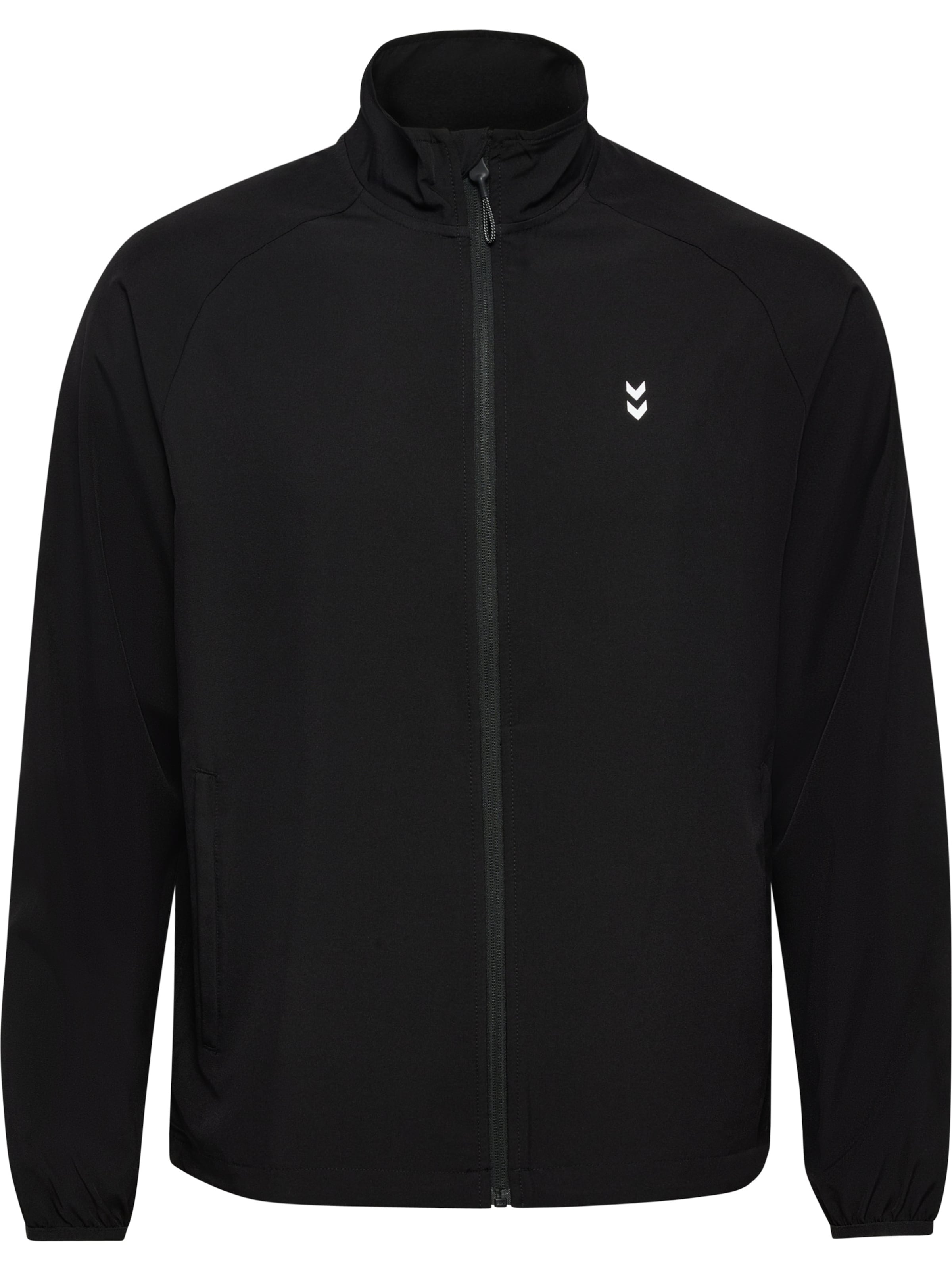 Hummel Sportsweatshirt in Zwart: voorkant