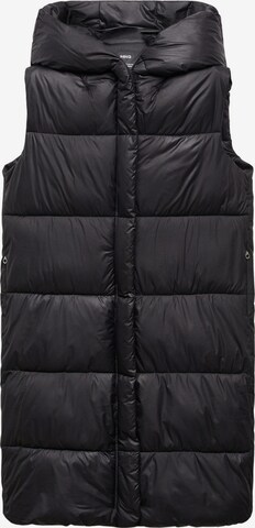 Gilet 'NUBE' MANGO en noir : devant