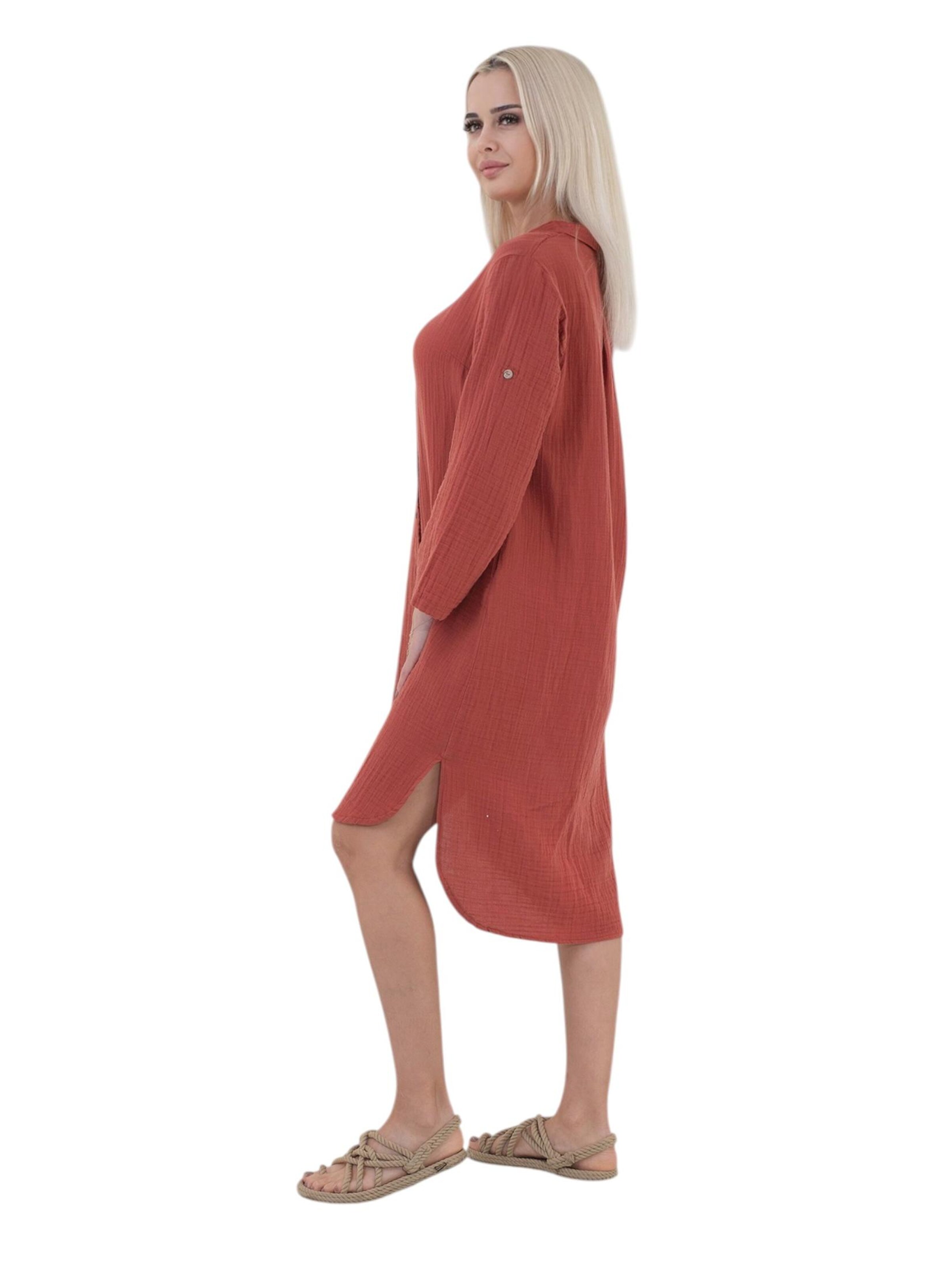 WENOR Shirt dress 'NURYA' in Red