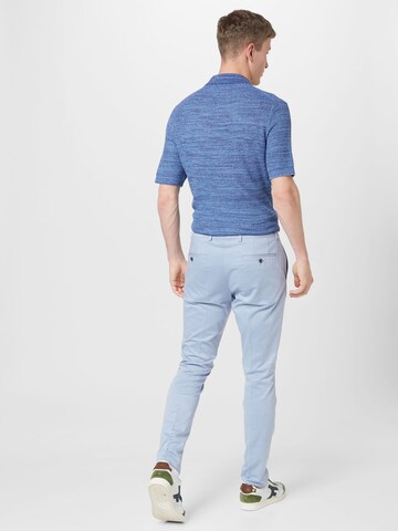 JOOP! Slim fit Pleated Pants 'Gun' in Blue