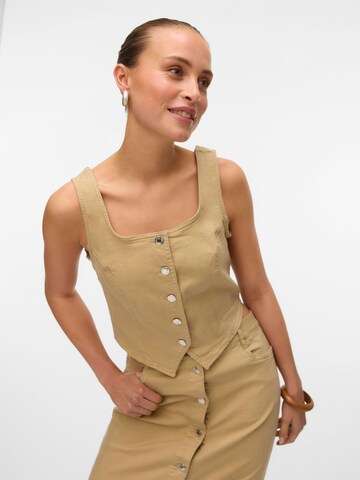 VERO MODA Vest 'VMWild' i beige