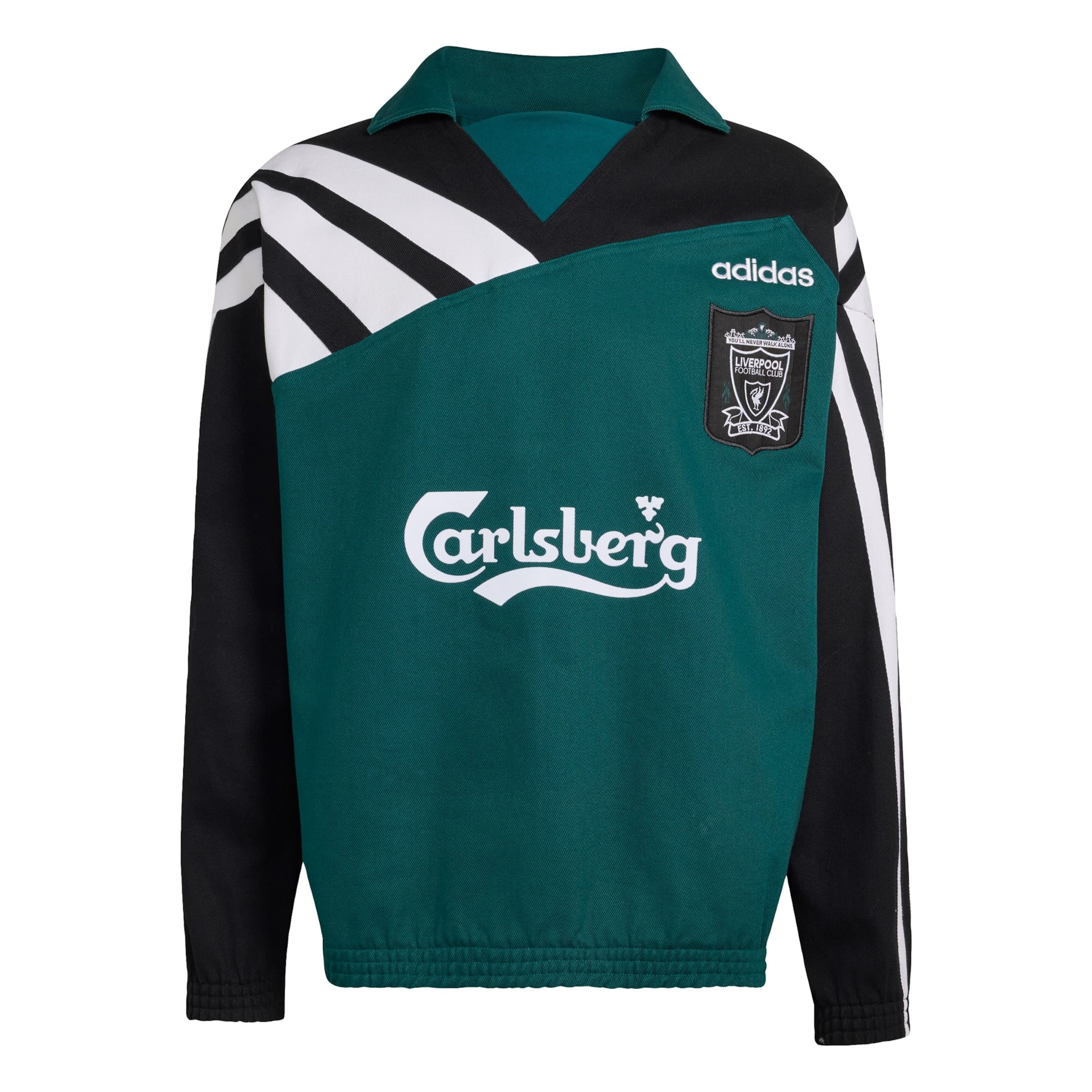 ADIDAS PERFORMANCE Sportsweatshirt 'FC Liverpool Drill Top 95' in Groen: voorkant
