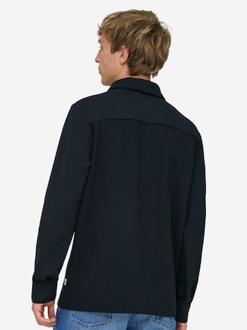 Only & Sons Regular fit Риза 'Newkodyl' в синьо