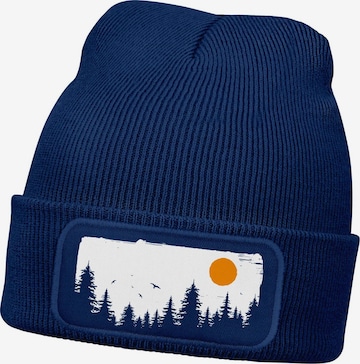 Neverless Beanie 'Braumkette' in Blue: front