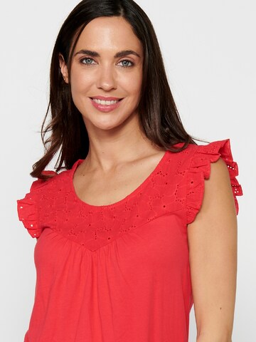 KOROSHI Bluse in Rot