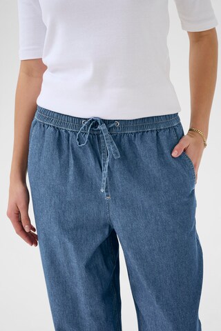 Kaffe Regular Trousers 'KALuise' in Blue