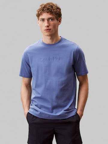 T-Shirt 'Gym' Calvin Klein Sport en bleu : devant