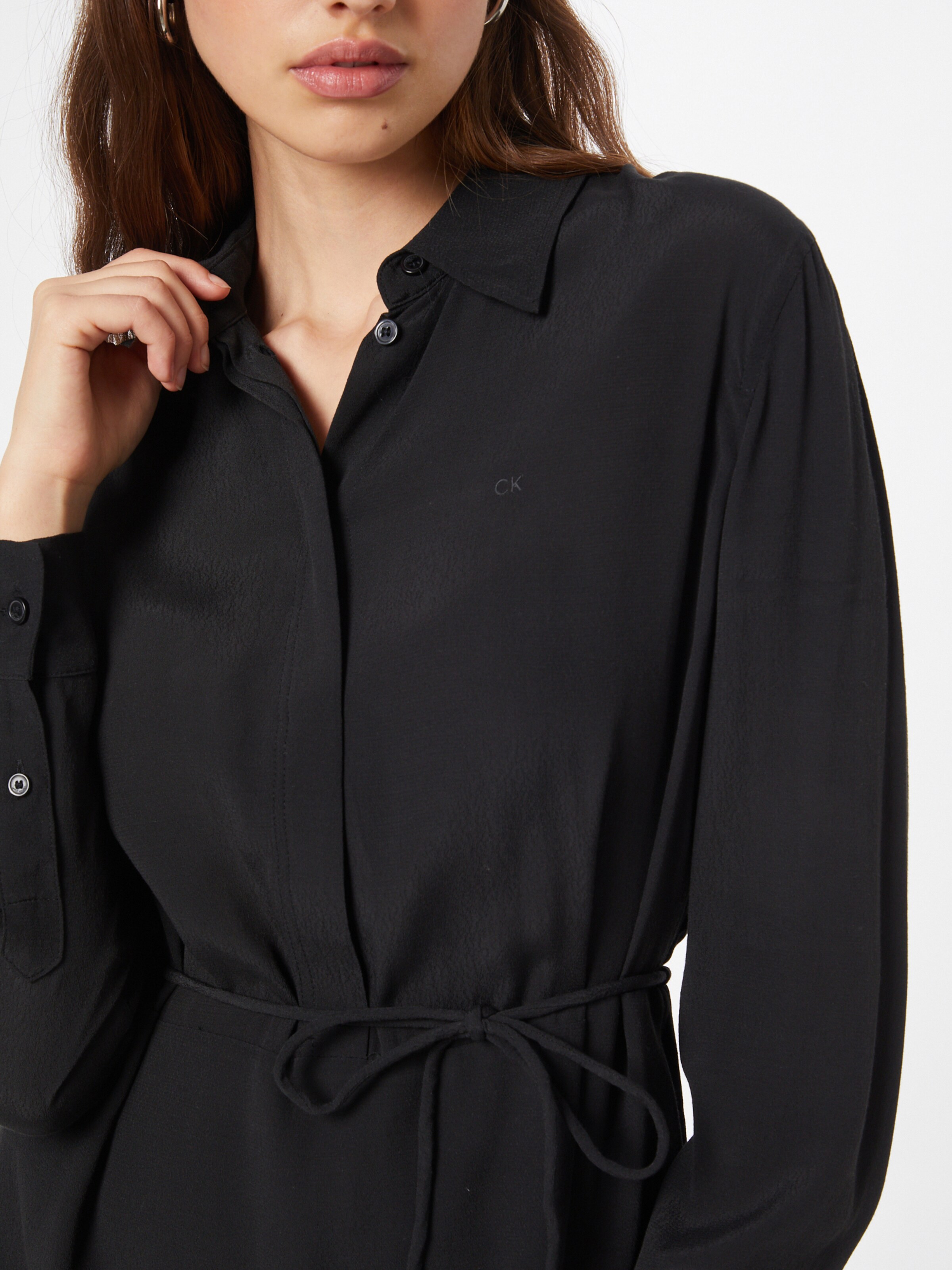 Grandes tailles Robe-chemise Calvin Klein en Noir 