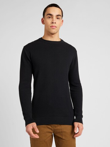 KnowledgeCotton Apparel Pullover 'Vagn' i sort: forside