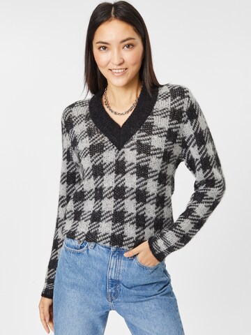 ICHI Sweater 'ESTELLE' in Black: front