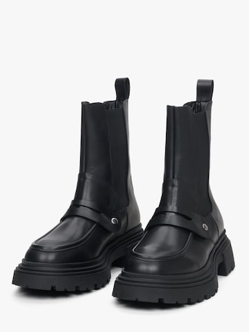 Estro Chelsea boots '1210-03' in Zwart