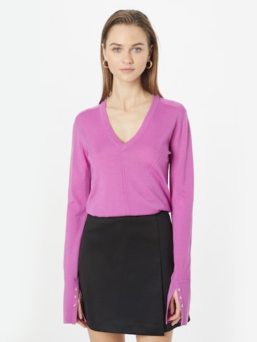 PATRIZIA PEPE Sweter w kolorze fioletowy: przód