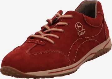 GABOR Athletic Lace-Up Shoes in Red: front