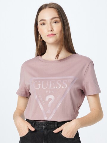 GUESS T-Shirt 'Adele' in Pink: predná strana