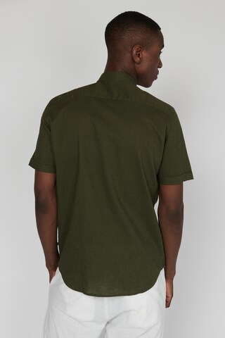 Matinique Regular fit Button Up Shirt 'Trostol ' in Green
