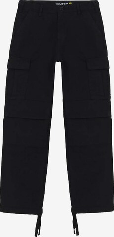 Pantalon cargo IUTER en noir : devant