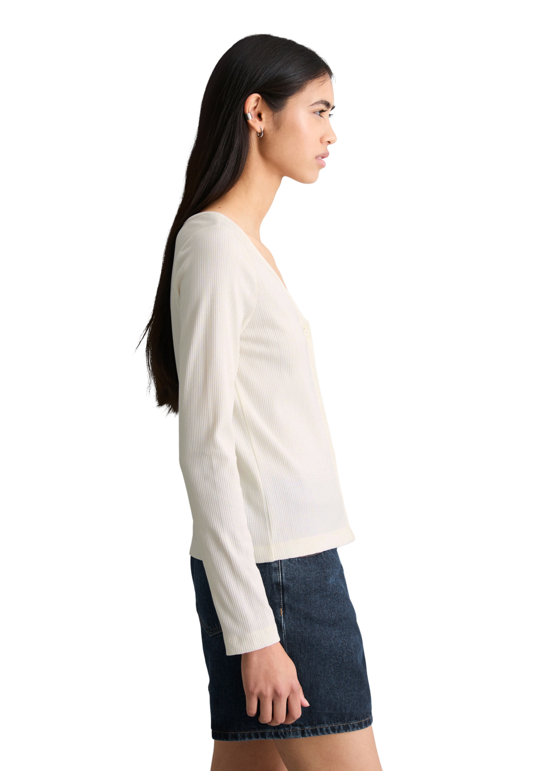 Marc O'Polo DENIM Gebreid vest in Wit