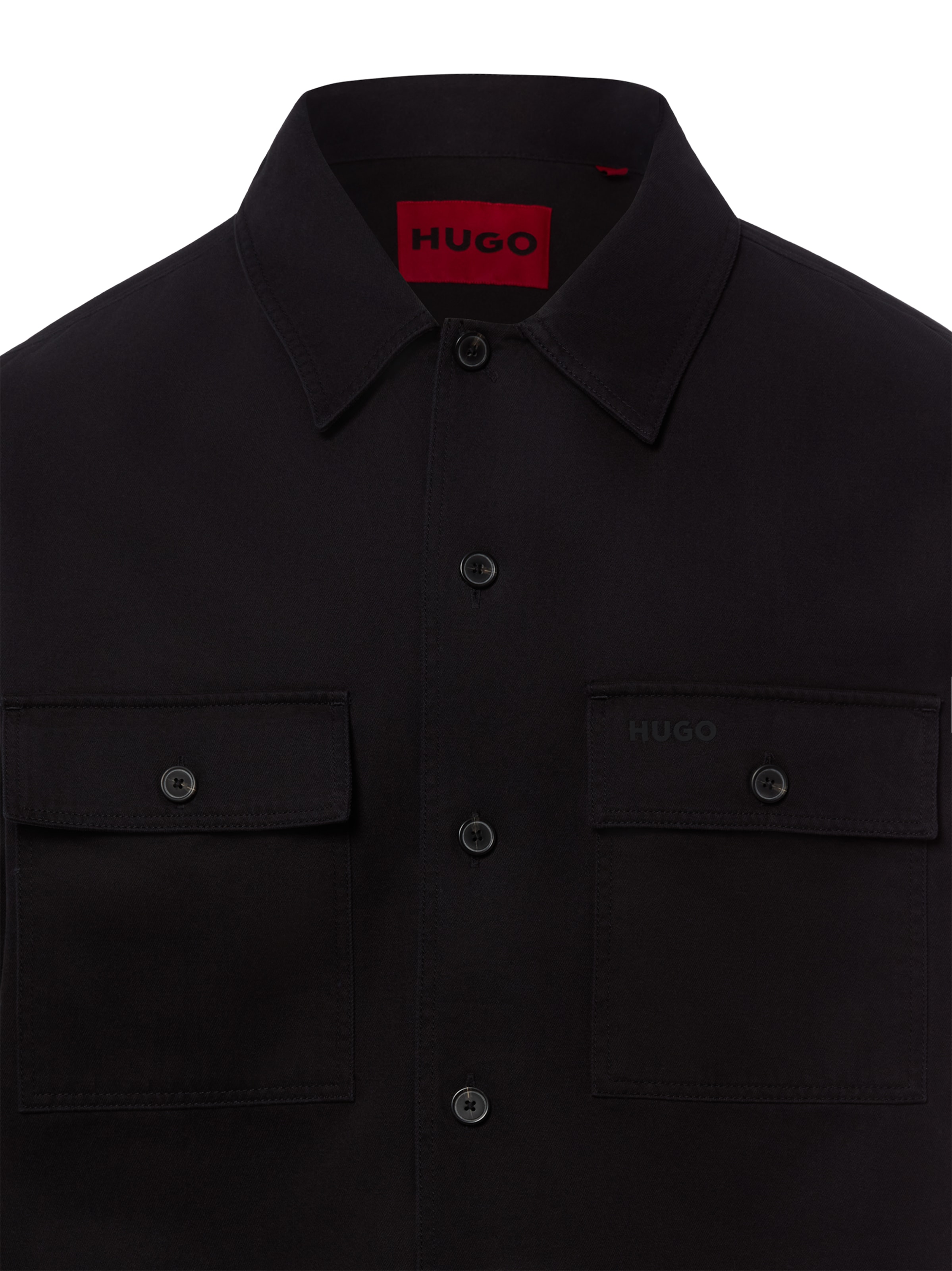 HUGO Regular fit Button Up Shirt 'Epoido' in Black