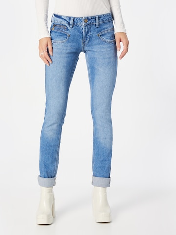 FREEMAN T. PORTER Slimfit Jeans 'Alexa' in Blauw: voorkant