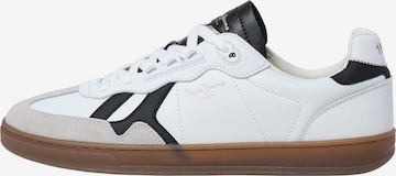 Sneaker bassa 'Ball Class' di Pepe Jeans in bianco: frontale
