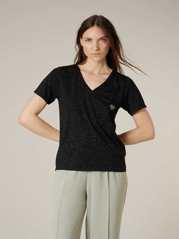 T-shirt 'Kellie' Deeluxe en noir : devant