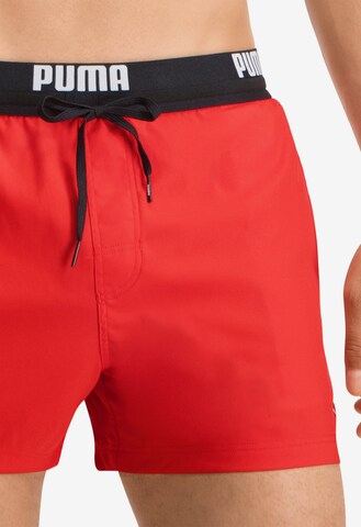 PUMA Regular Board Shorts in Red