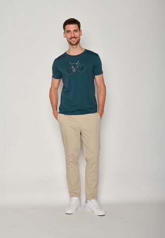 GREENBOMB Shirt 'Bike Mikkel' in Blauw