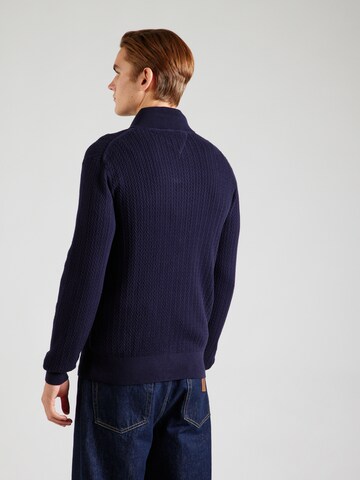 TOMMY HILFIGER Πλεκτή ζακέτα 'Herringbone' σε μπλε