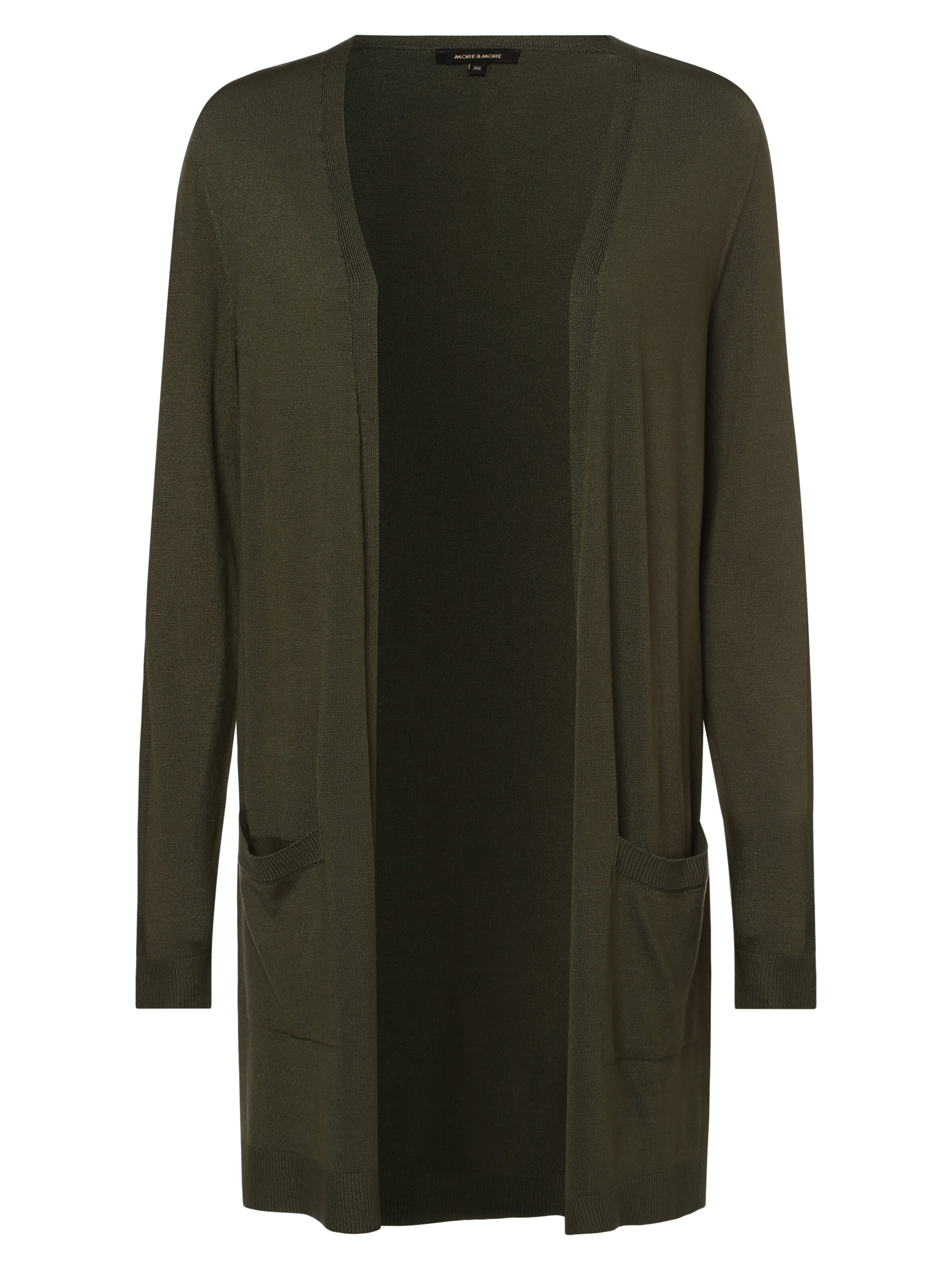 Frauen Große Größen MORE & MORE Strickjacke in Khaki - SA60164 Frauen Große Größen MORE & MORE Strickjacke in Khaki - SA60164