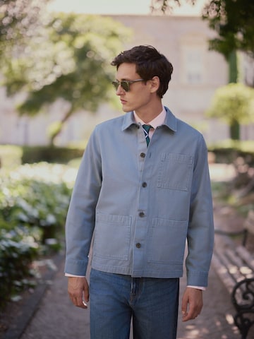 Coupe regular Veste mi-saison 'Chore' Next en bleu : devant