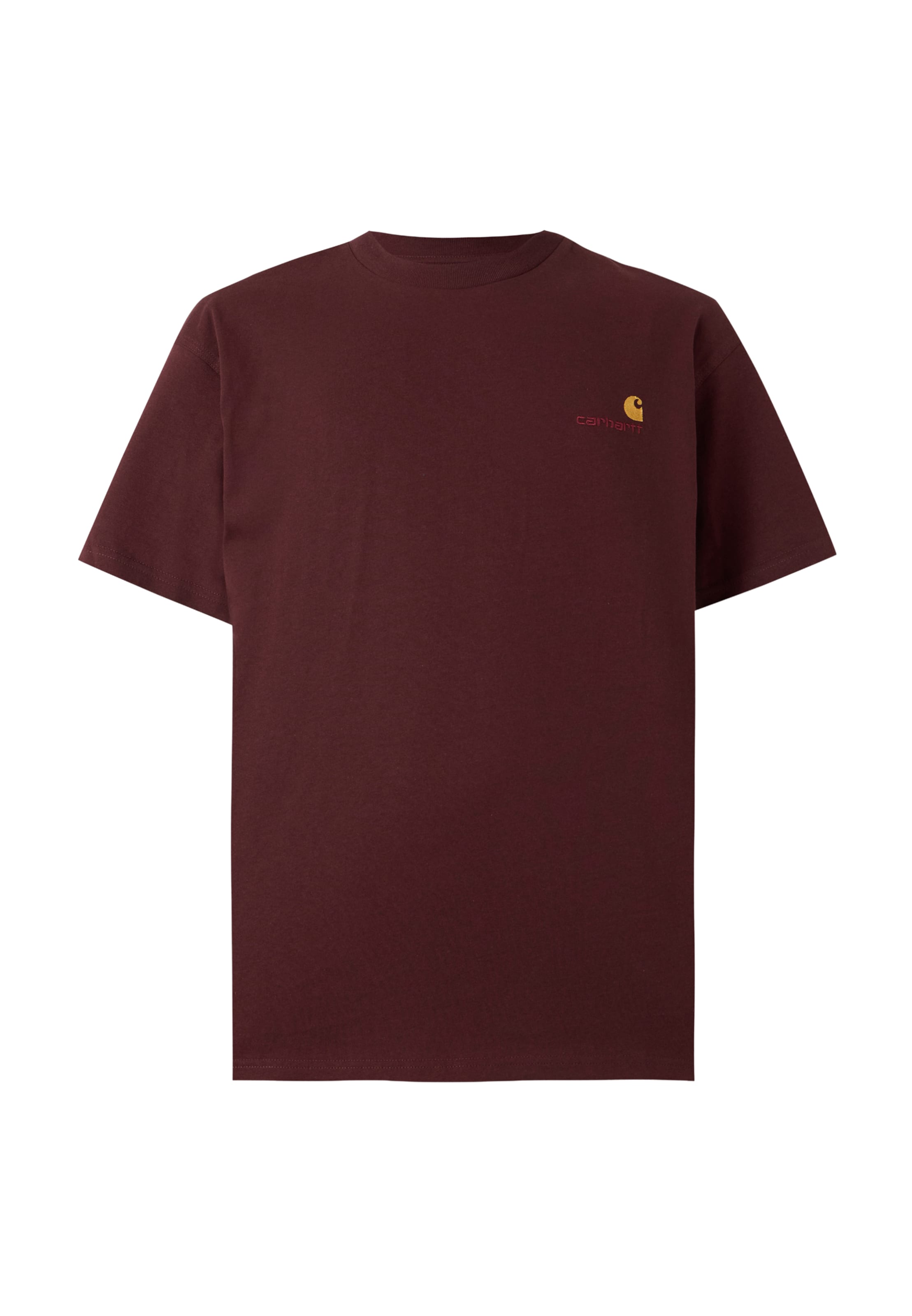 Carhartt WIPMajica 'American Script' - crvena boja: prednji dio