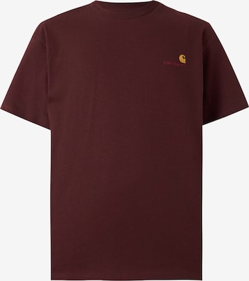 Carhartt WIPMajica 'American Script' - crvena boja: prednji dio
