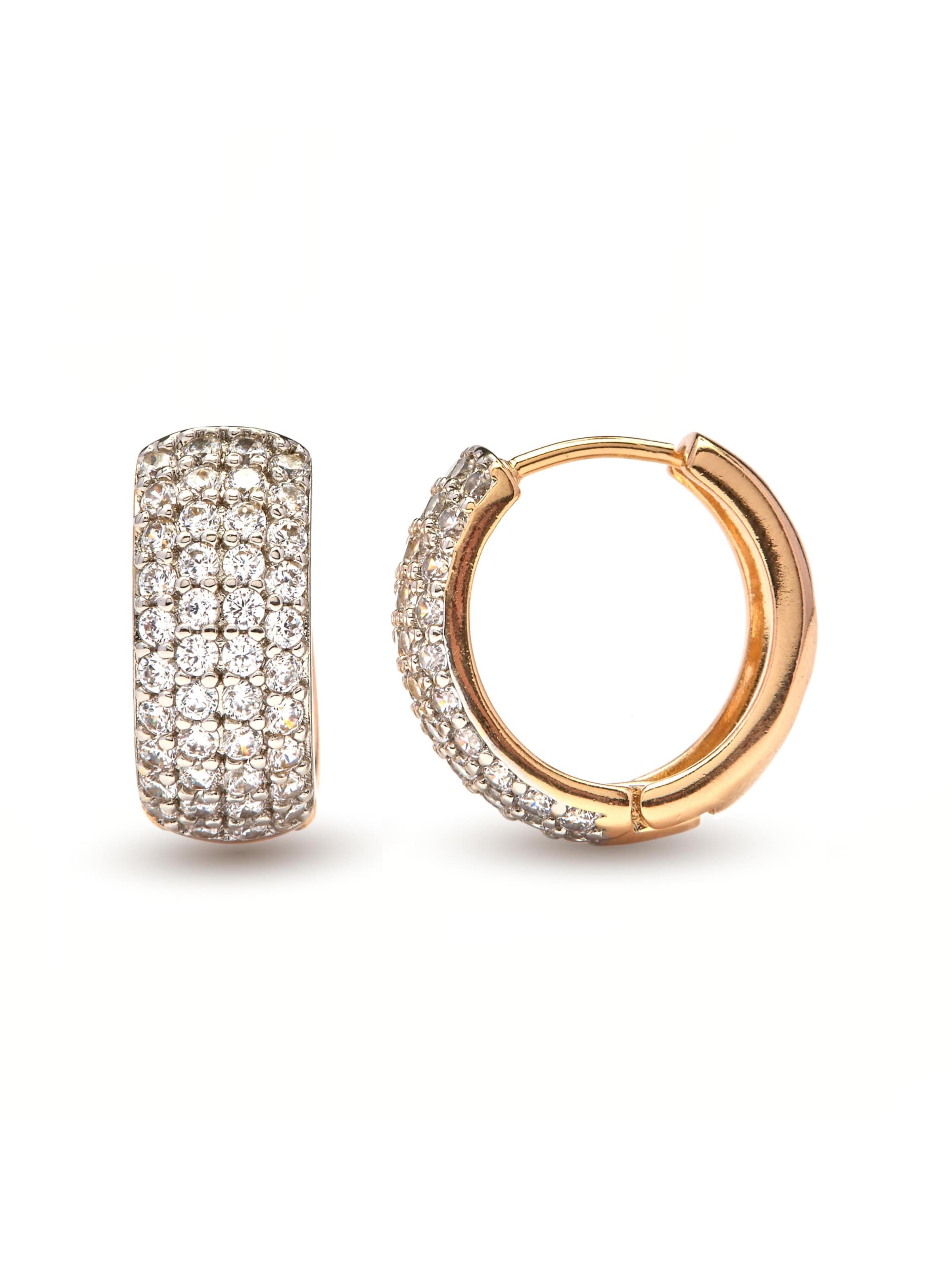 Luxenter - Pendientes 'Saniko' en oro: frente