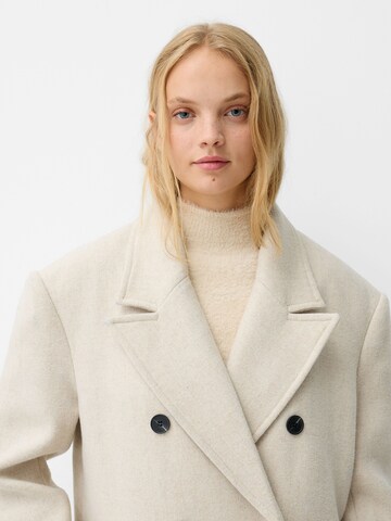 Manteau mi-saison Bershka en blanc
