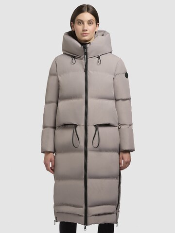 Cappotto invernale 'Aroma' di khujo in grigio: frontale
