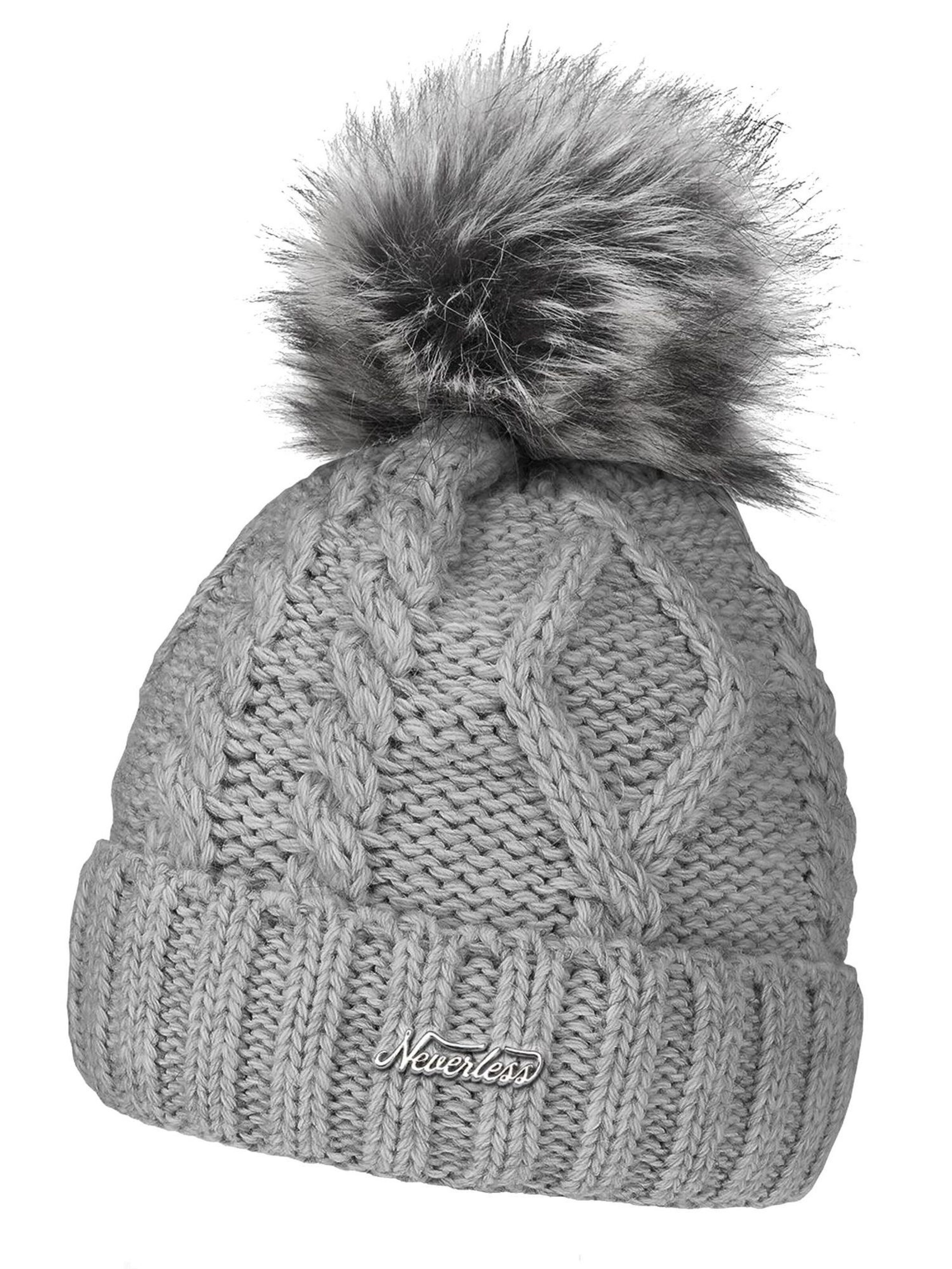 Neverless Beanie 'Julie' in Grey: front