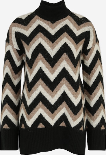 Vero Moda Tall Sweter 'Kalina' w kolorze szaro-beżowy / czarny / białym, Podgląd produktu