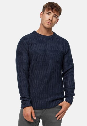 Pull-over 'Mirek' INDICODE JEANS en bleu : devant