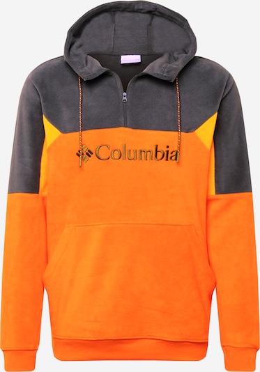COLUMBIA Sportsweatshirt 'Lodge II' in de kleur Geel / Donkergrijs / Lichtoranje, Productweergave