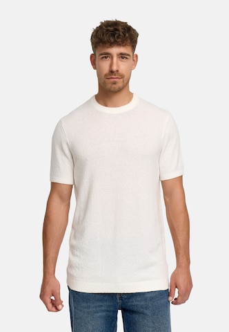 INDICODE JEANS Shirt 'Brokbell' in Wit: voorkant
