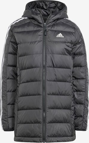 ADIDAS SPORTSWEARZimska parka 'Essentials' - crna boja: prednji dio