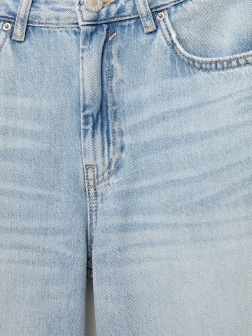 Largi Jeans de la Pull&Bear pe albastru