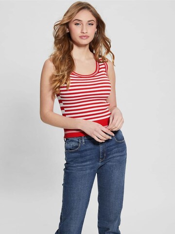 GUESS Knitted Top in Red: front