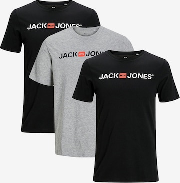 JACK & JONES Shirt 'Corp' in Black: front