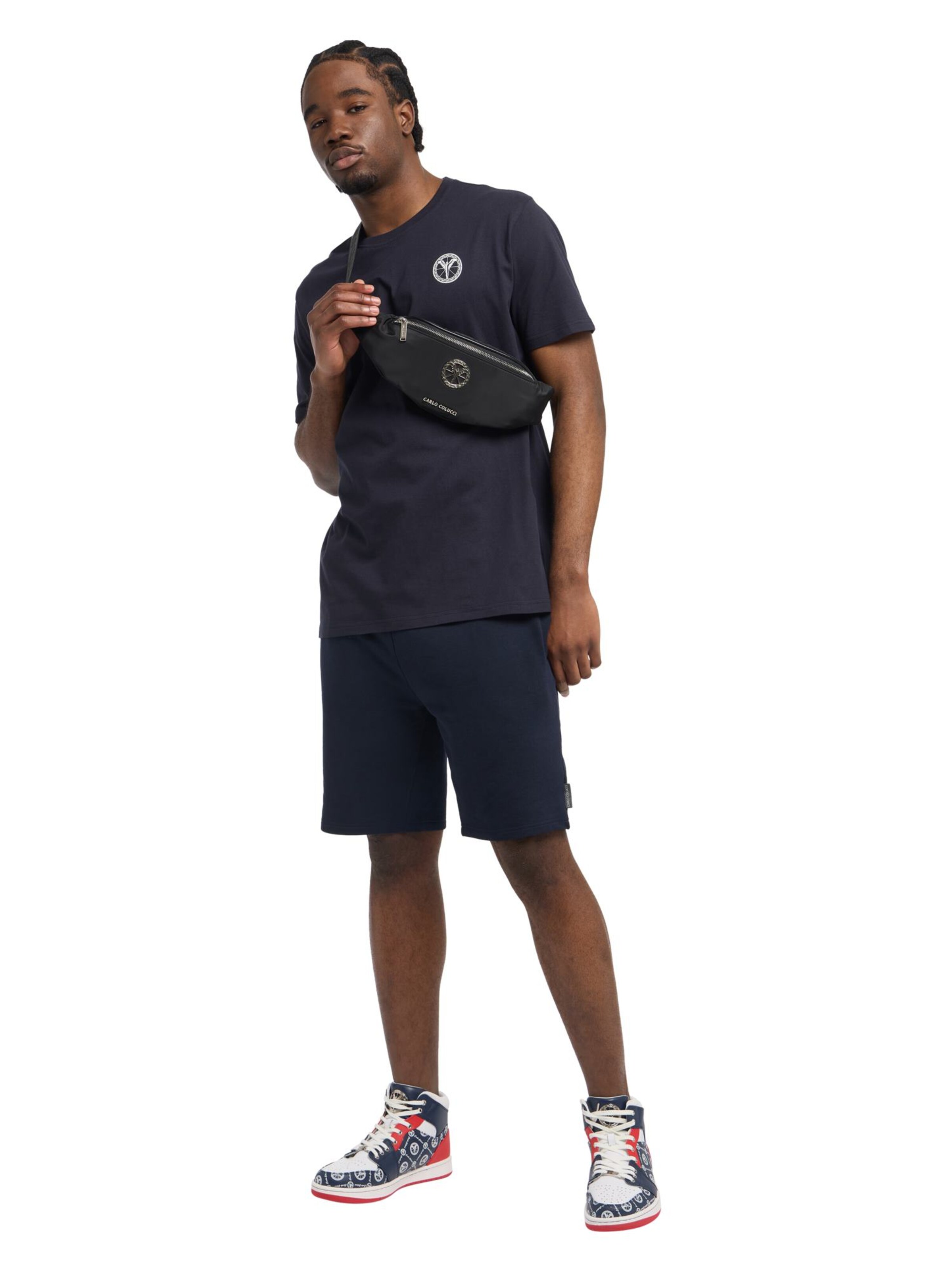 Carlo Colucci Regular Broek in Blauw