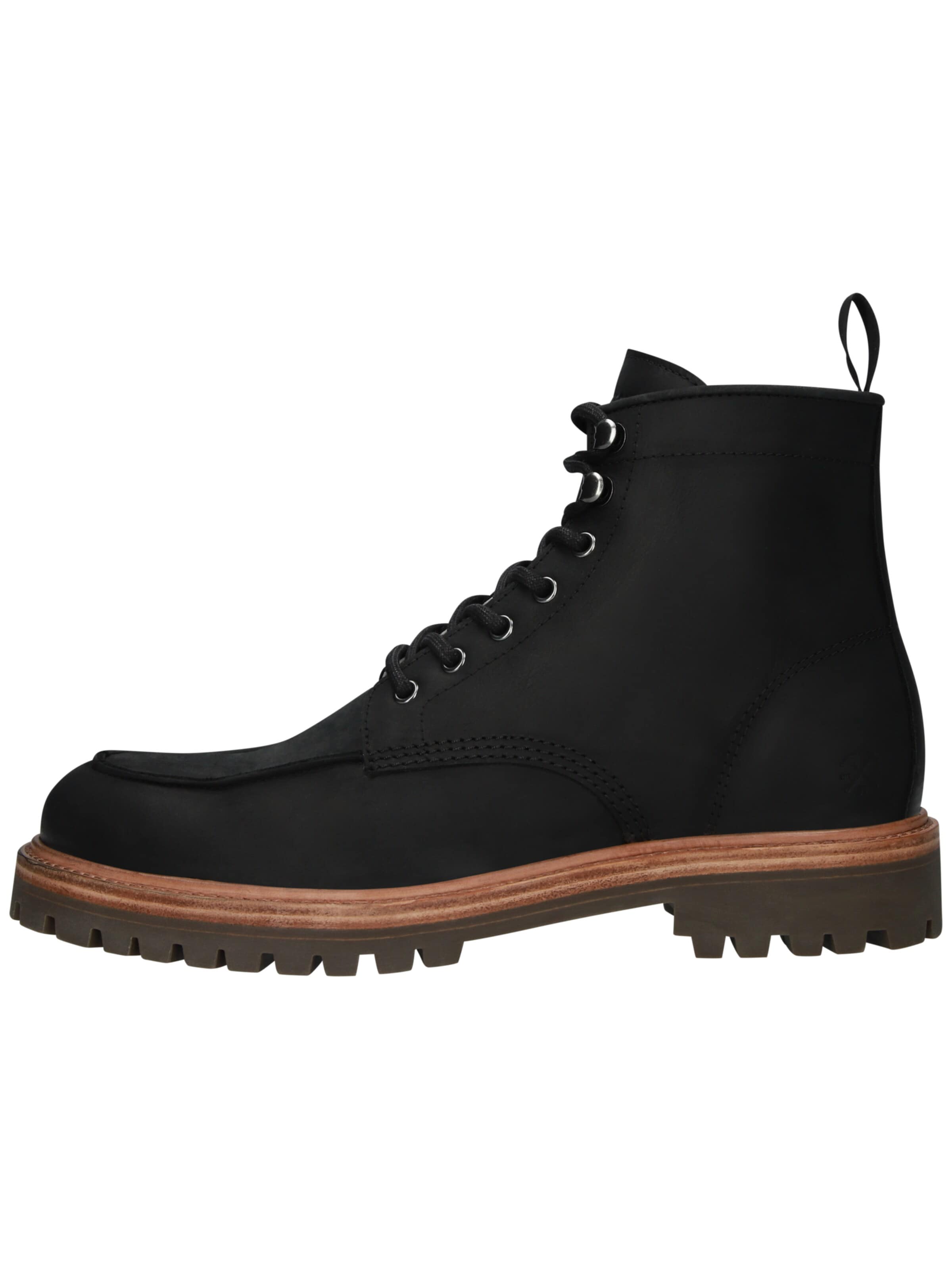 BLACKSTONE Lace-up boots 'GASTOWN REDFORD' in Black