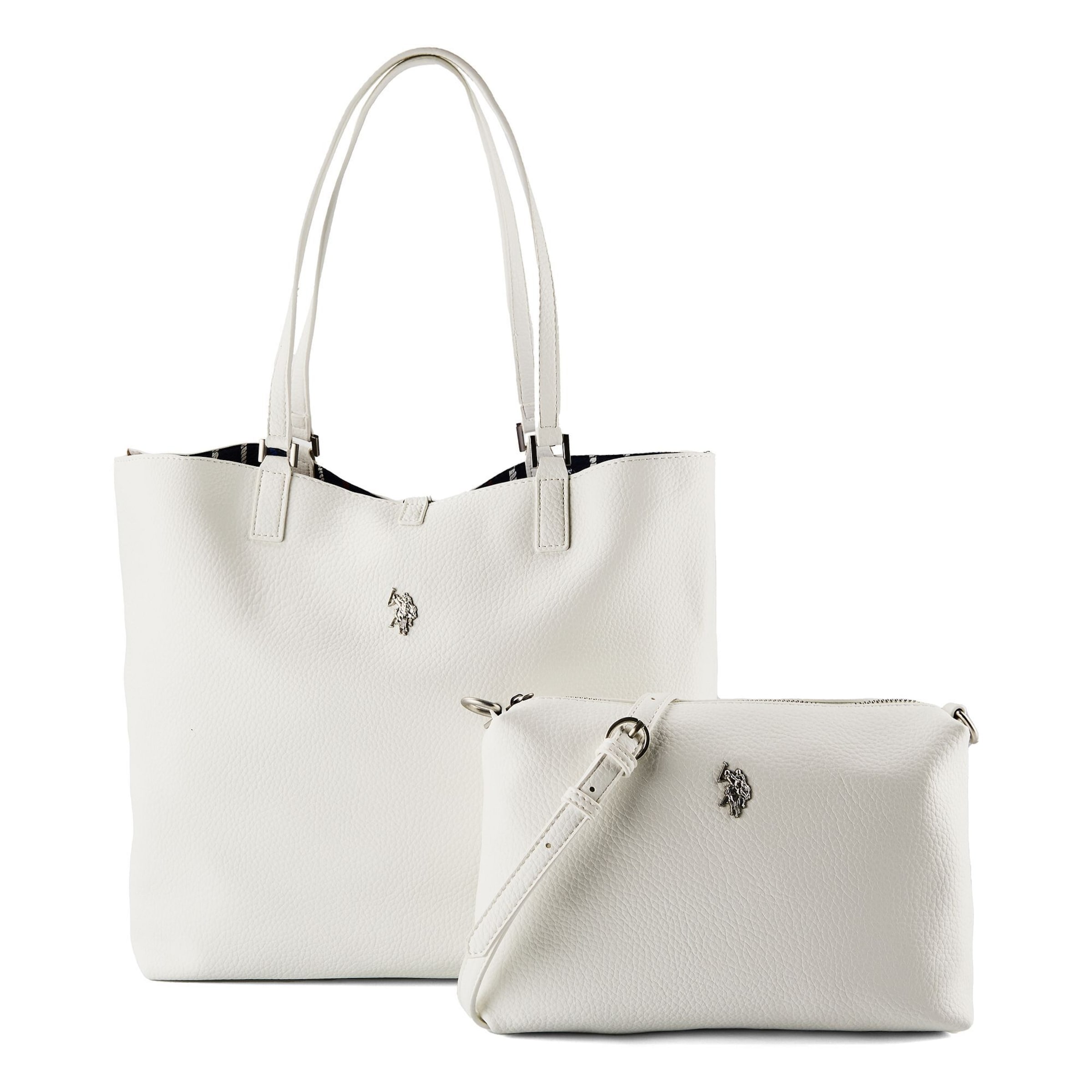 Cabas 'Rogersville' U.S. POLO ASSN. en blanc : devant