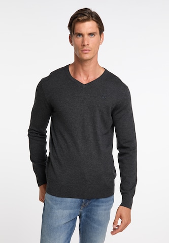 DreiMaster Klassik Sweater 'Markani' in Grey: front