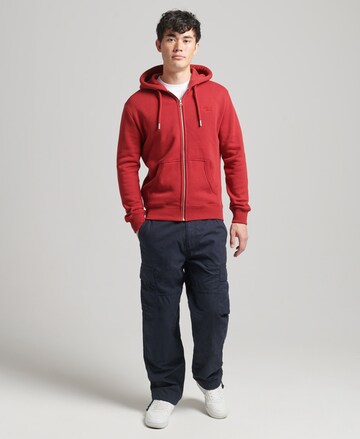 Superdry Sweatvest in Rood